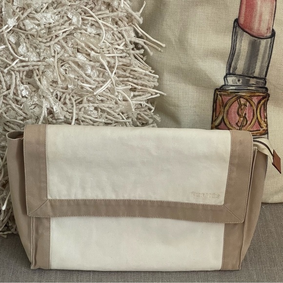 HERMÈS TAPIDOCEL CANVAS CLUTCH/POUCH/TRAVEL BUSINESS🌸2 BAGS⭐️ALWAYS AUTHENTIC⭐️ - Picture 1 of 15